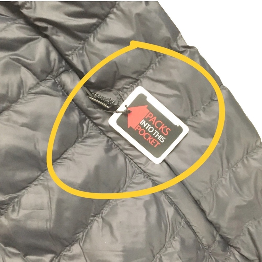 new Hawke & Co ✪ Core Quilted Packable Down Ski Snowboard Winter Jacket ✪ Coal - Picture 12 of 16